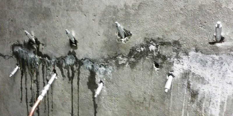 La lesione riempita di resina