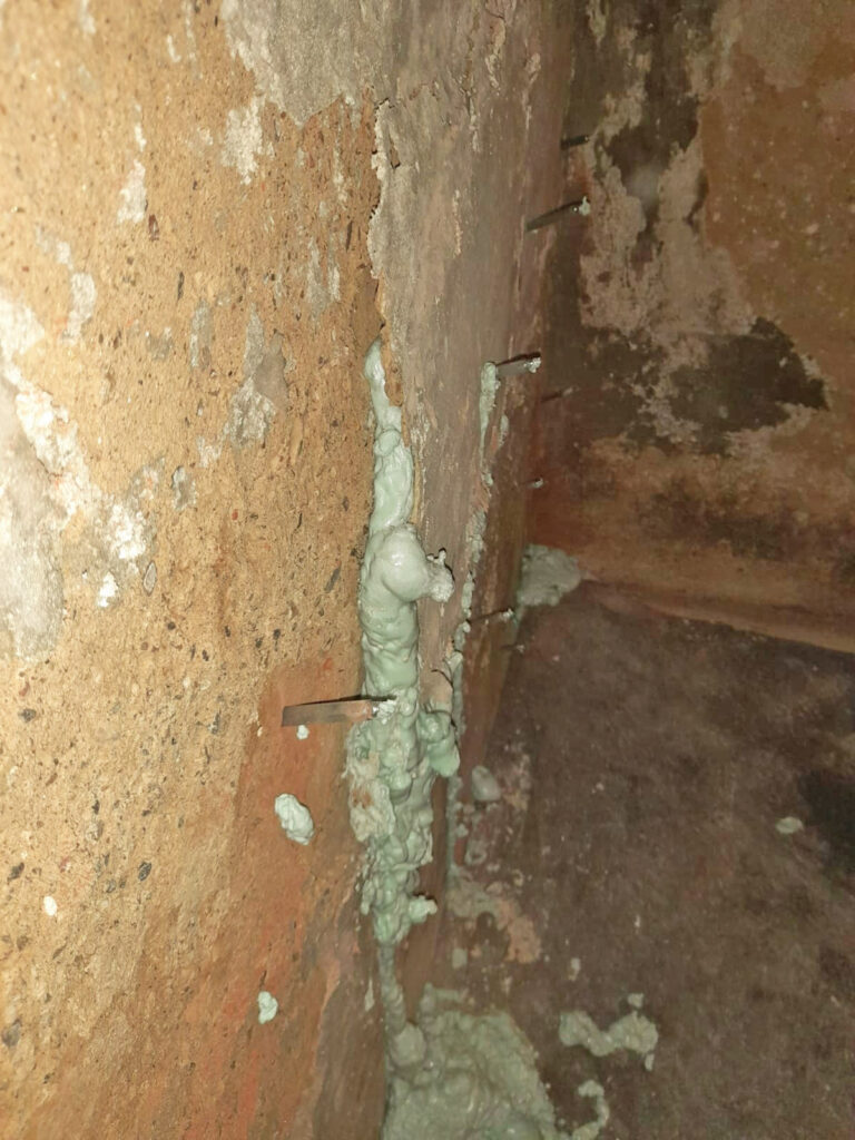 Impermeabilizzazione con resina idroespansiva